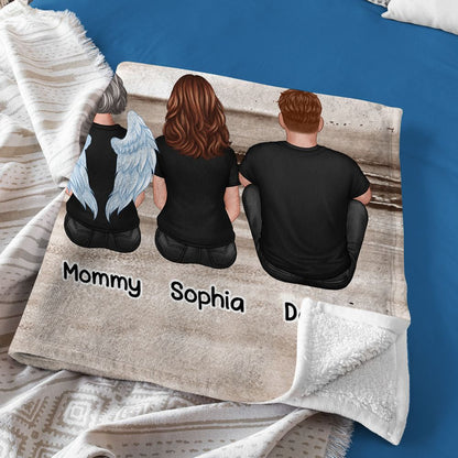 Personalized Memorial For Loved One Fleece Blanket: 'Always With You' Family Keepsake
