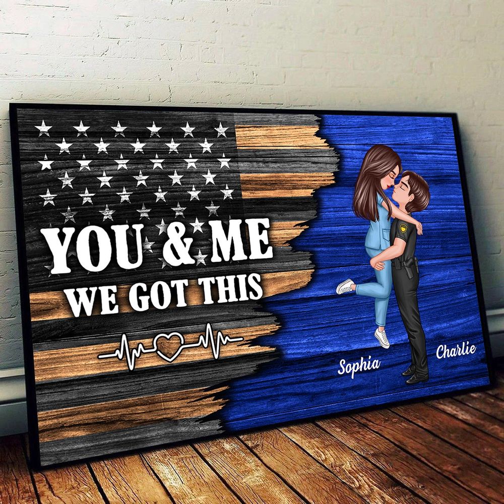 Personalized 'You & Me We Got This' Couple Occupation Canvas