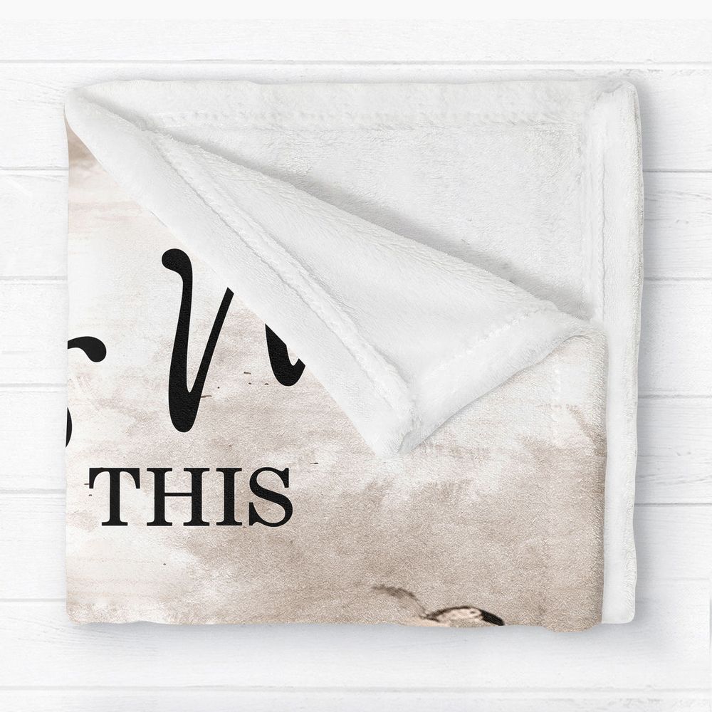Heartfelt 'You & Me We Got This' Personalized Couple Beach Blanket
