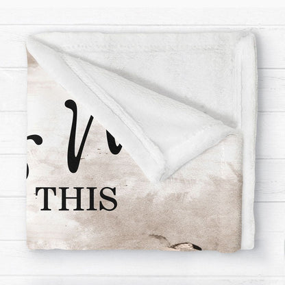 Heartfelt 'You & Me We Got This' Personalized Couple Beach Blanket