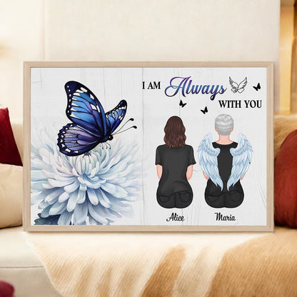 Personalized 'I Am Always With You' Canvas | Heartfelt Memorial For Loved One Gift