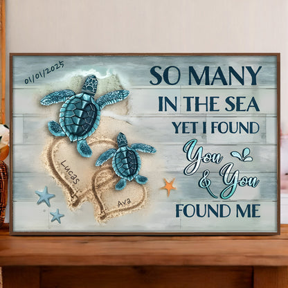 Personalized Dolphin Canvas for Couples: 'All Of Me Loves All Of You'