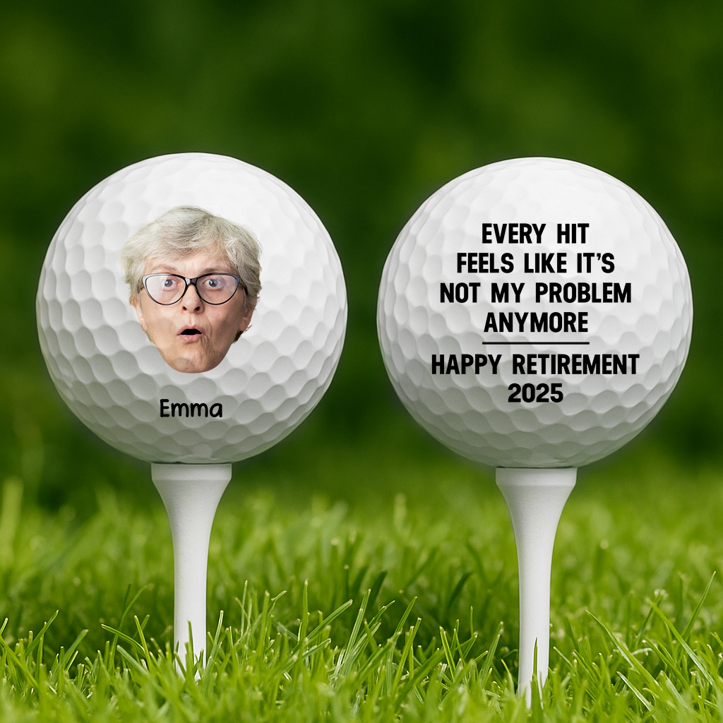Personalized “I’m Not Retired, I’m a Full-time Golfer” Golf Ball