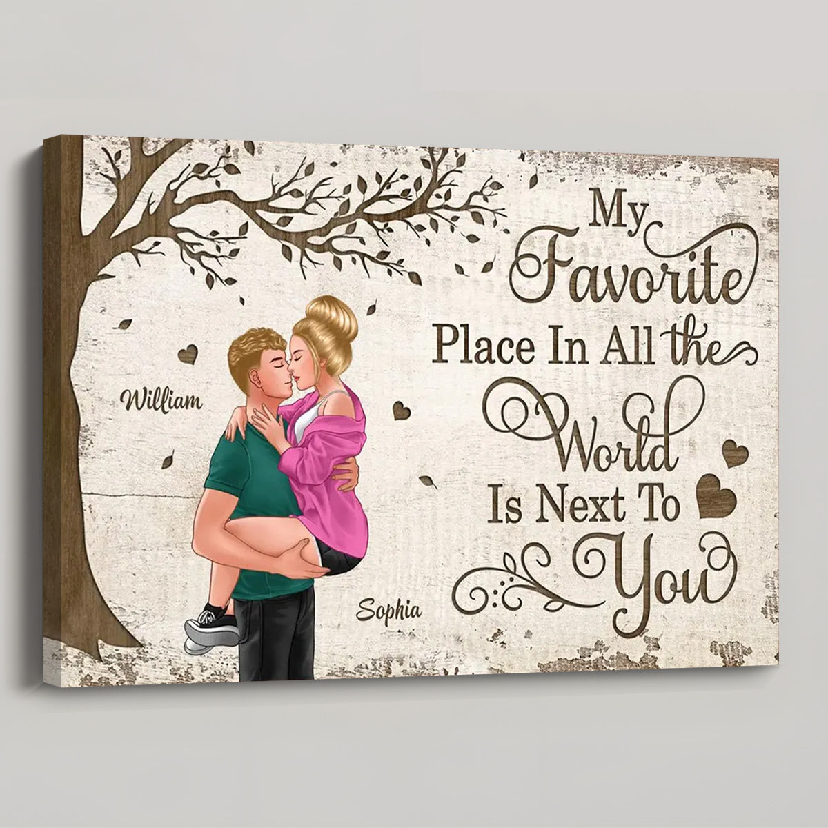 Favorite Place In All The World - Personalized Canvas / Poster