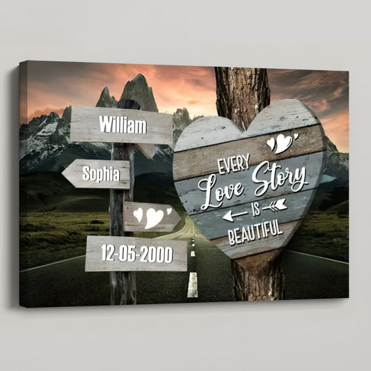 Personalized All Of Me Loves All Of You Canvas / Poster - Custom Wall Art Gifts For Couples