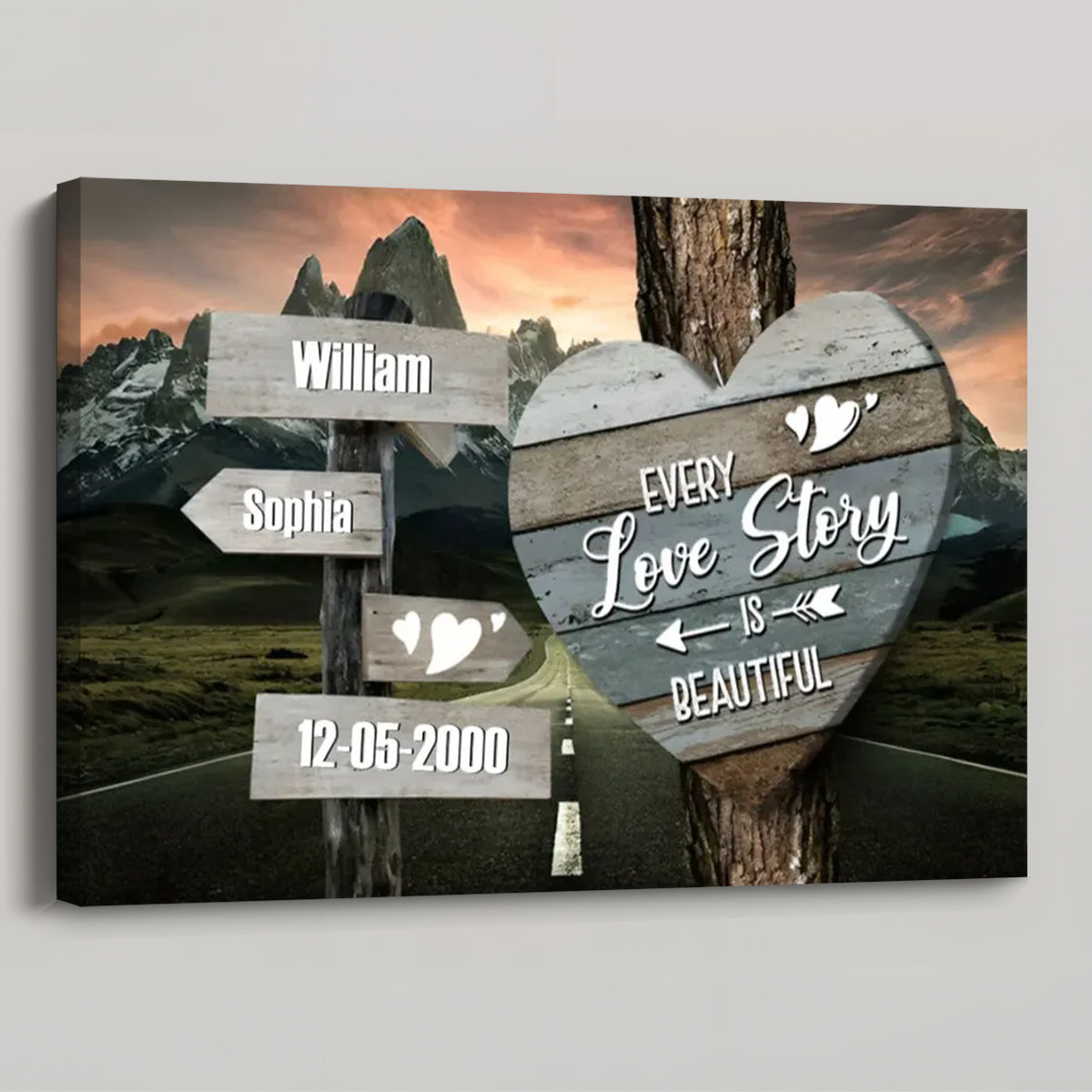 Personalized All Of Me Loves All Of You Canvas / Poster - Custom Wall Art Gifts For Couples