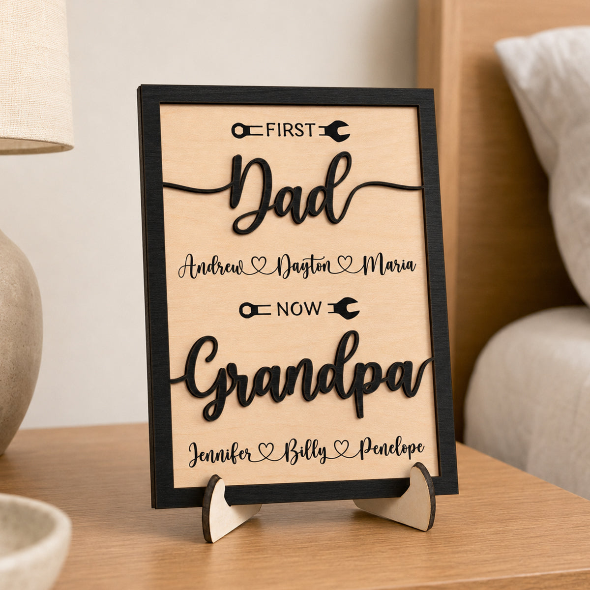 Plaque gift-ready design for Dad