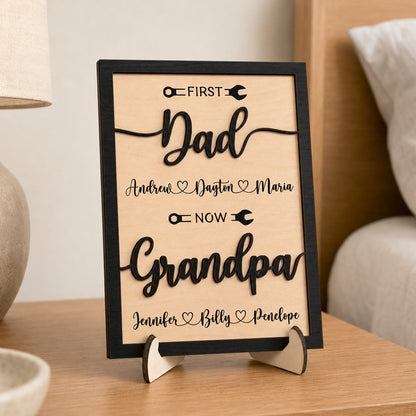Plaque gift-ready design for Dad