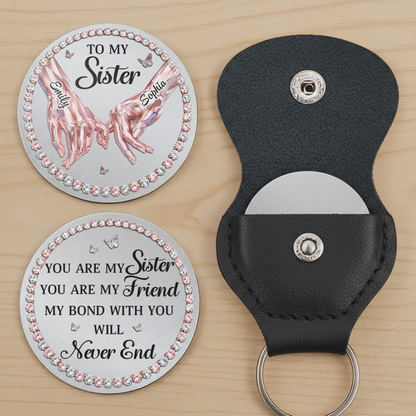 “Sisters Always Stand Together” - Personalized Pocket Hug - Custom Gift for Sister