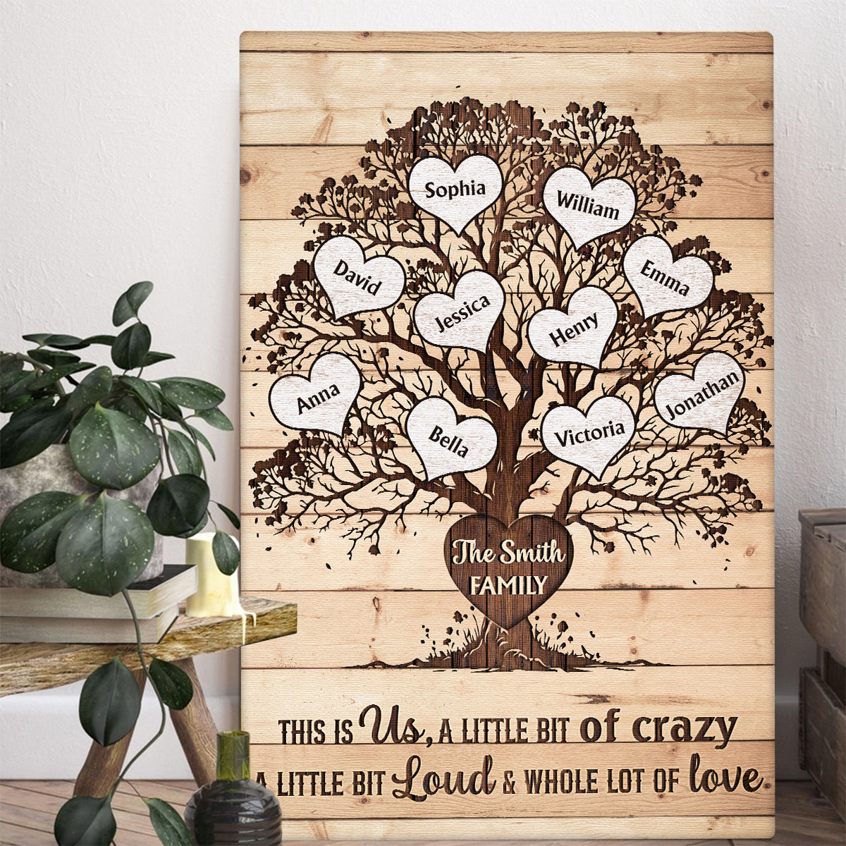 There Is No Greatest Gift Than Family - Personalized Customized Canvas / Poster