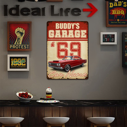 Personalized Custom Car Metal Sign - Custom with Text And Upload Photo