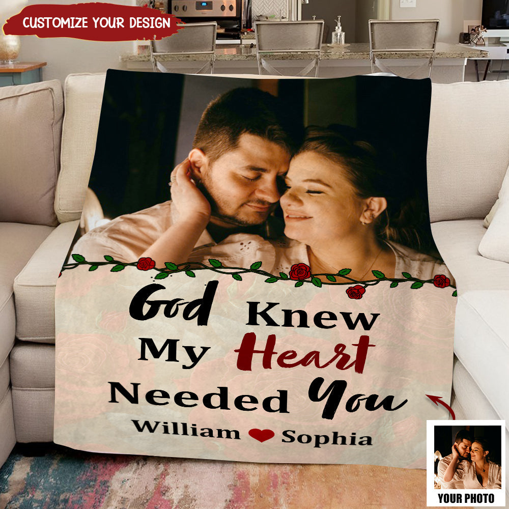 Drive Safe I Need You Here With Me - Personalized Custom Couple Photo Blanket