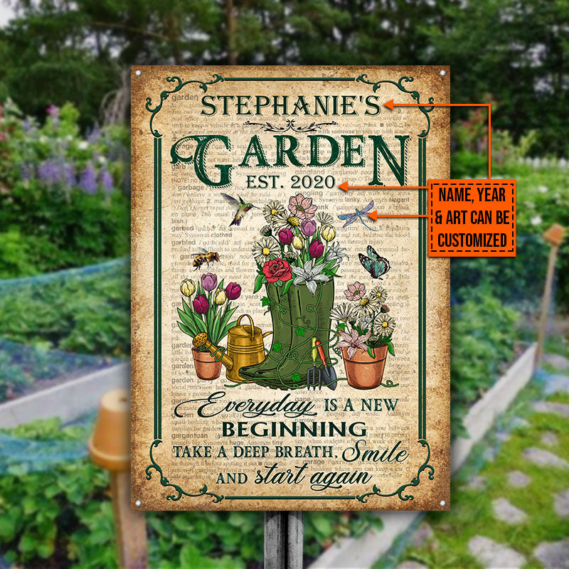 Garden Dictionary Take A Deep Breath Custom Classic Metal Signs-Metal Sign-PRINTS10