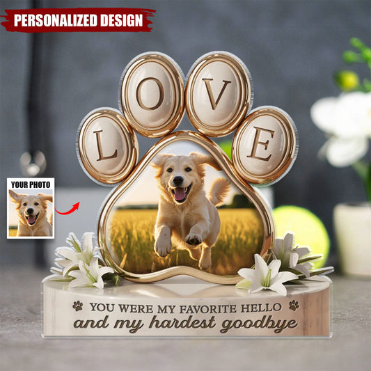 Still Feel Your Tail Wag In The Wind - Personalized Custom Pet Photo Memorial Acrylic Plaque