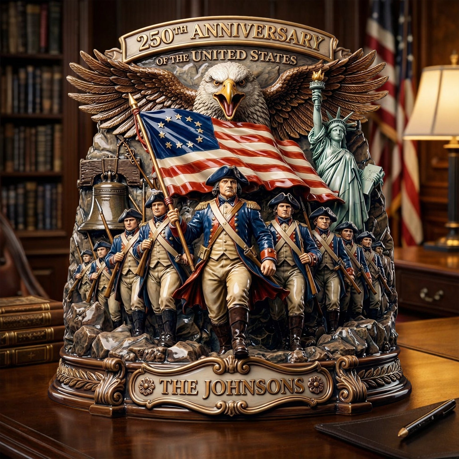 250 years USA - Personalized Plaque - Patriotic Gifts