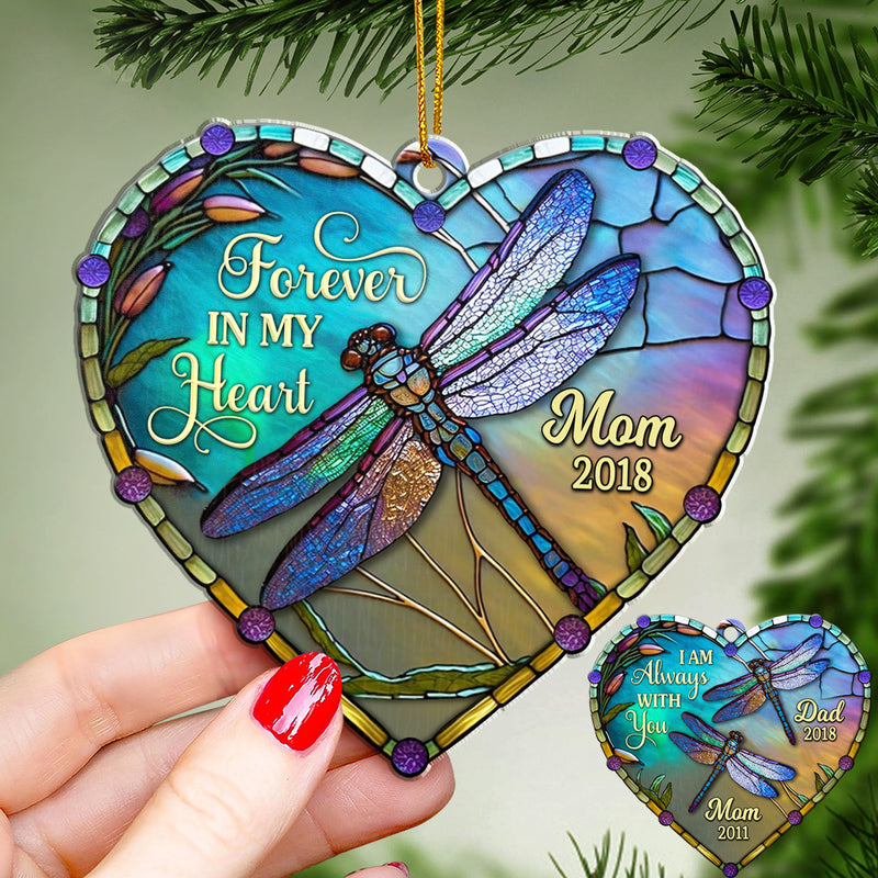 Personalized Memorial Gift - “I’m Always With You” Heart Acrylic Ornament