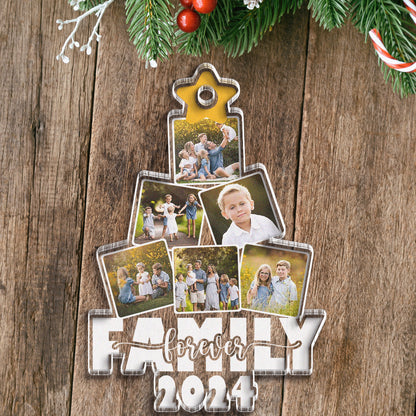 Custom Photo Family Together -  Personalized Acrylic Ornament - Gift For Family, Besties, Siblings