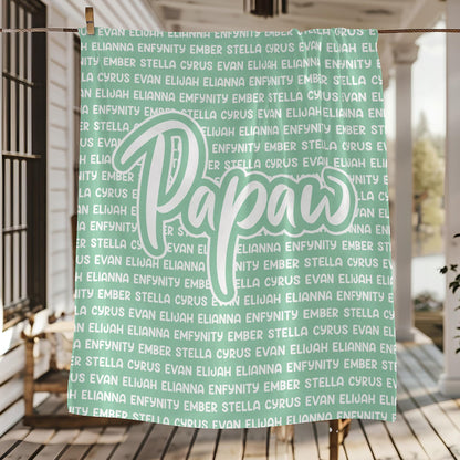 Personalized Mamaw Blanket with Names - Heartfelt Mother's Day Gift