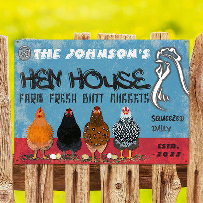 Chicken Hen House - Personalized Customized Classic Metal Signs