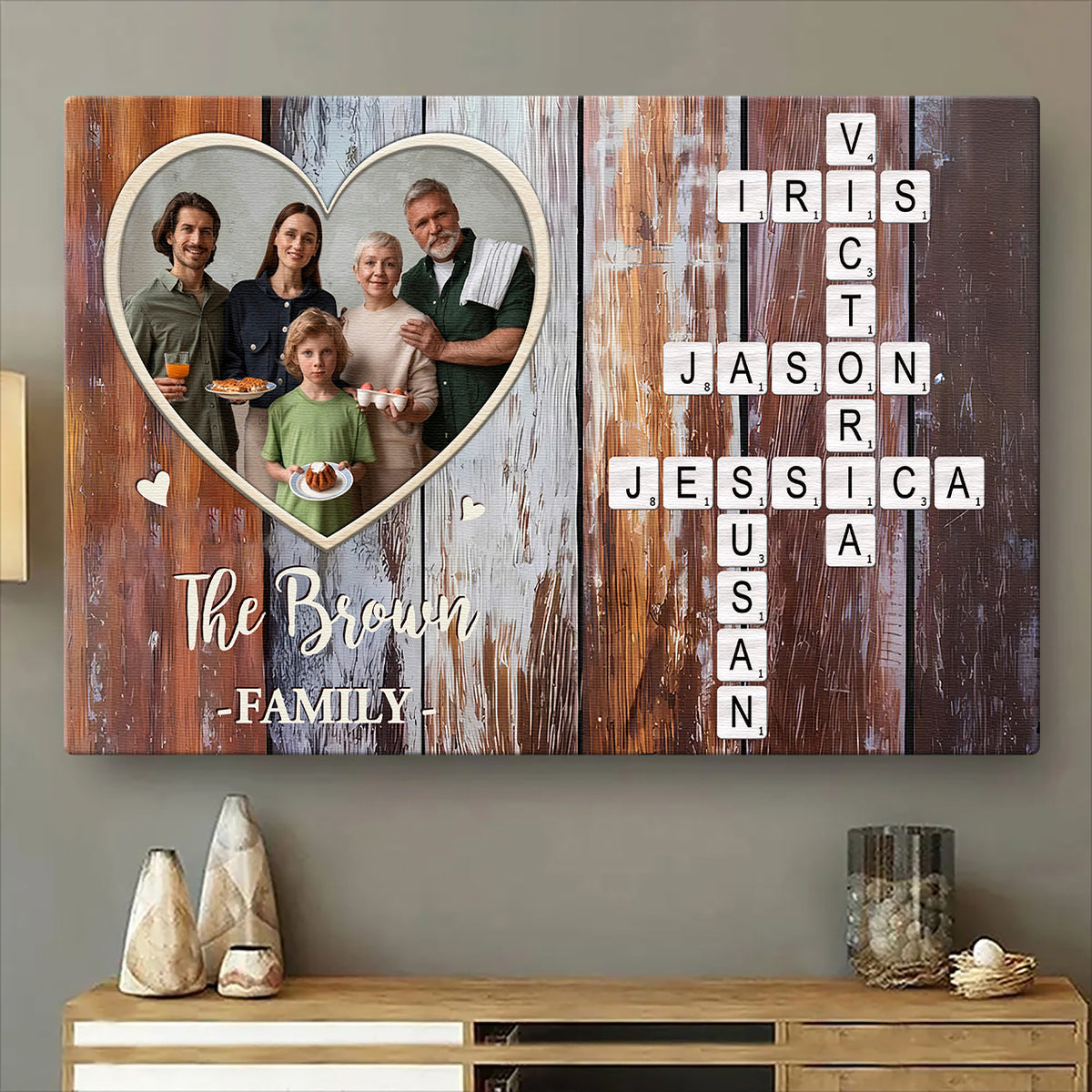 “Forever A Family” - Personalized Custom Photo Canvas/poster