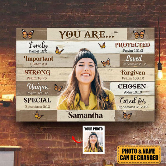 “You Are” Personalized Photo Canvas / Poster - Custom Wall Art Gift