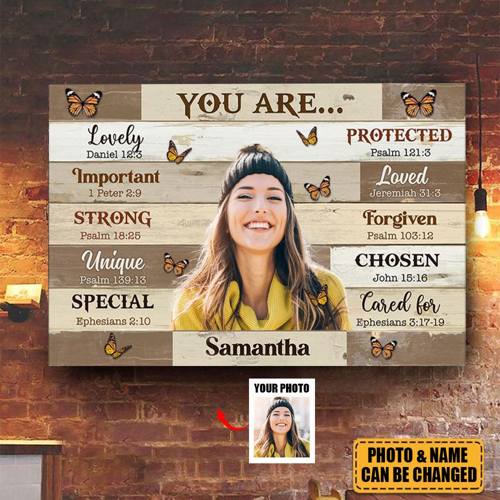 “You Are” Personalized Photo Canvas / Poster - Custom Wall Art Gift