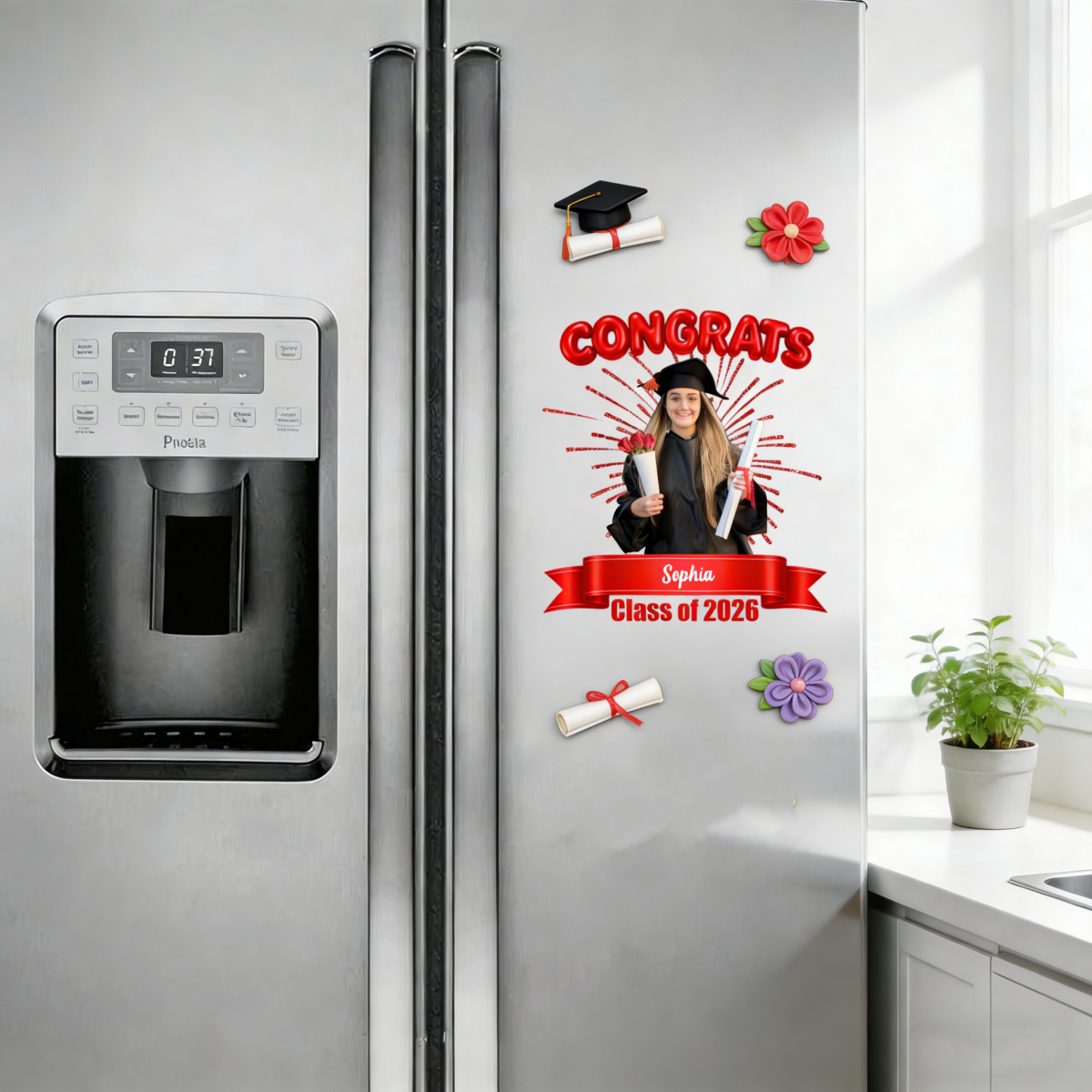 Class Of 2026 Graduation Gift - Personalized Custom Photo Decal Sticker