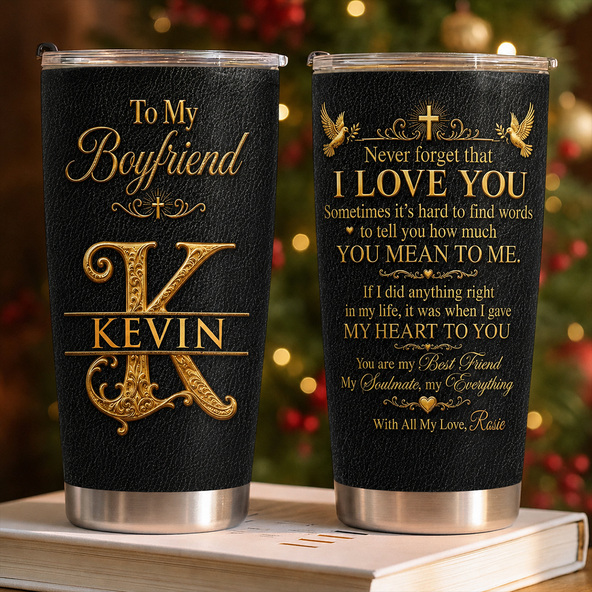 To My Husband Never Forget That I Love You - Personalized Tumbler Gift for Him