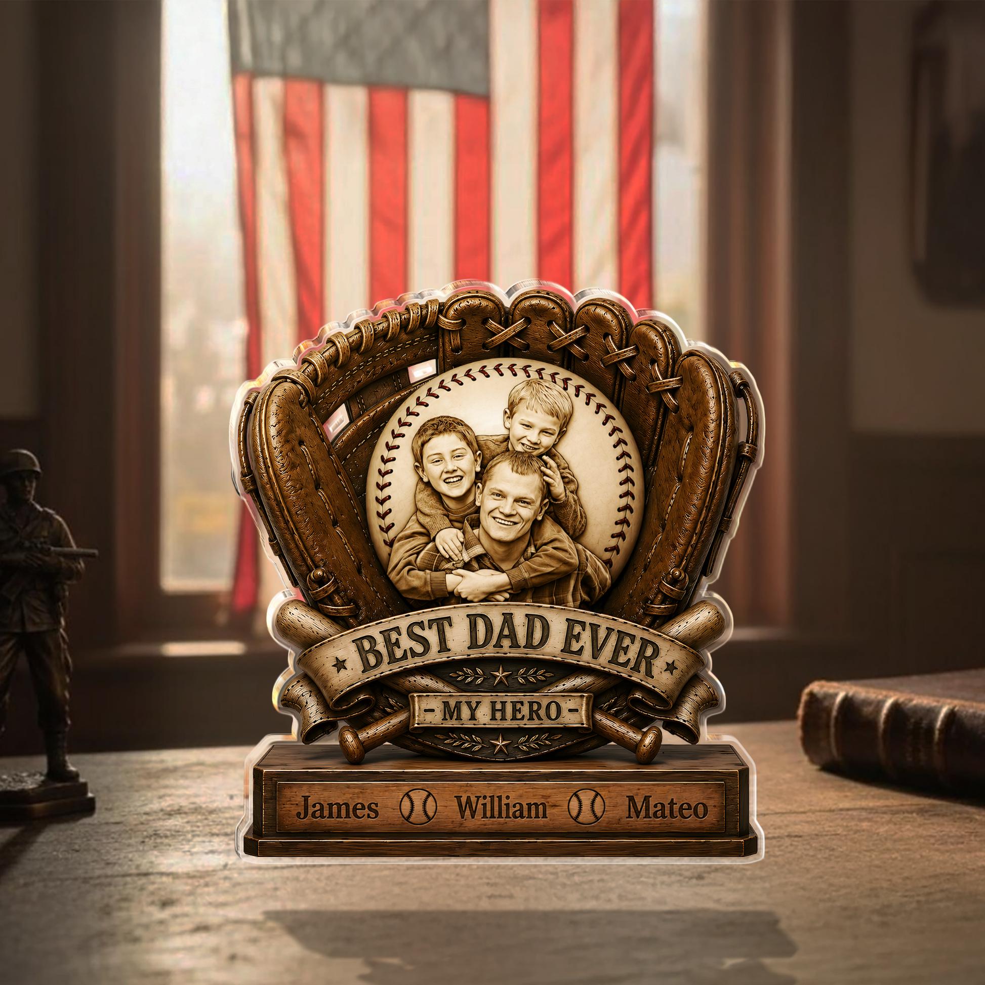 Plaque gift-ready design for Dad