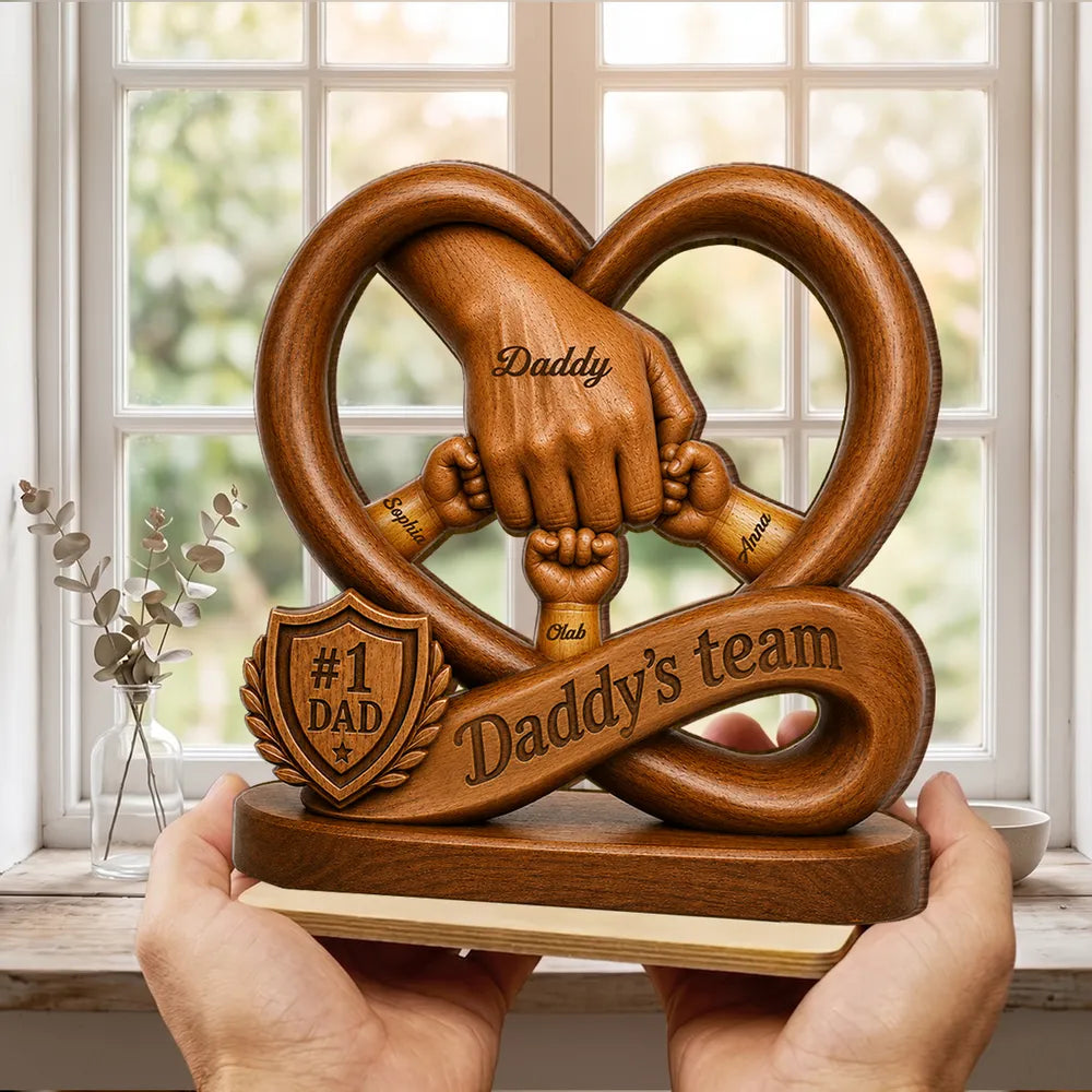 Wood Sign detail view for Dad