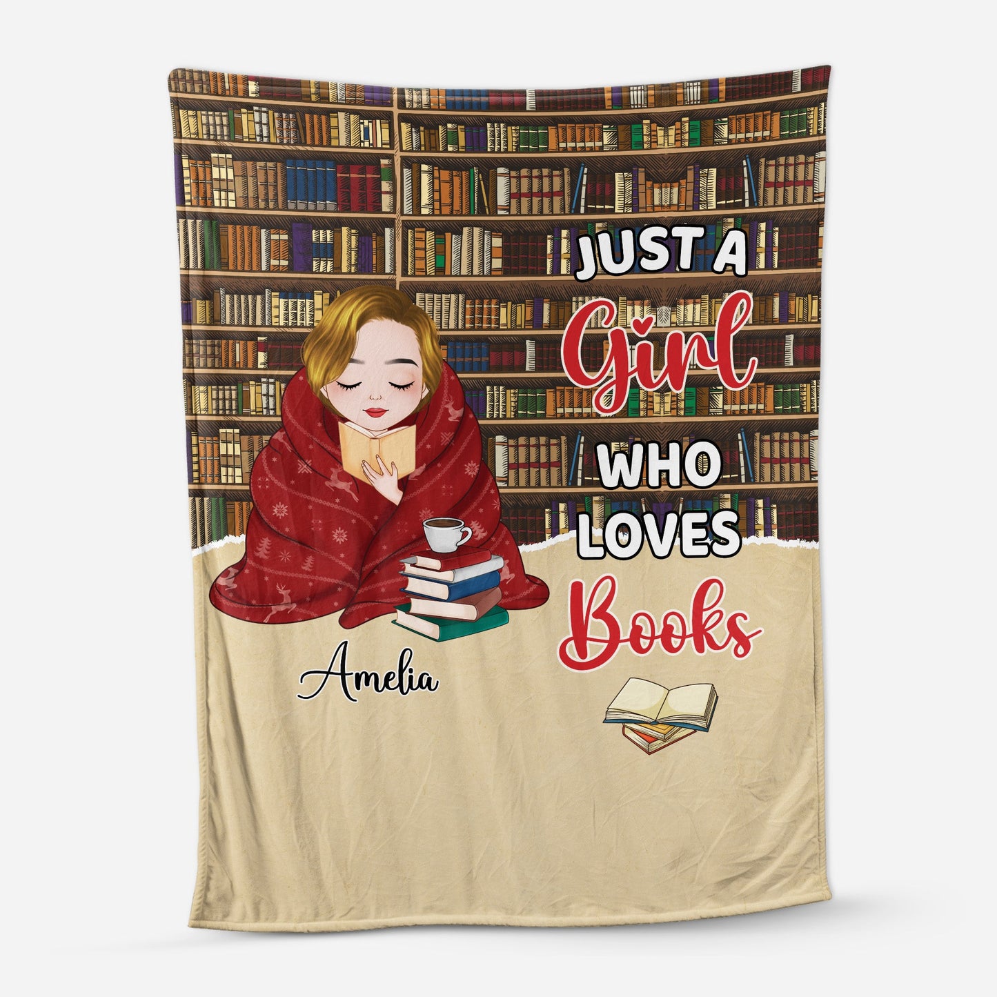 Personalized Custom Reading Blankets - Unique Gifts for Book Lovers