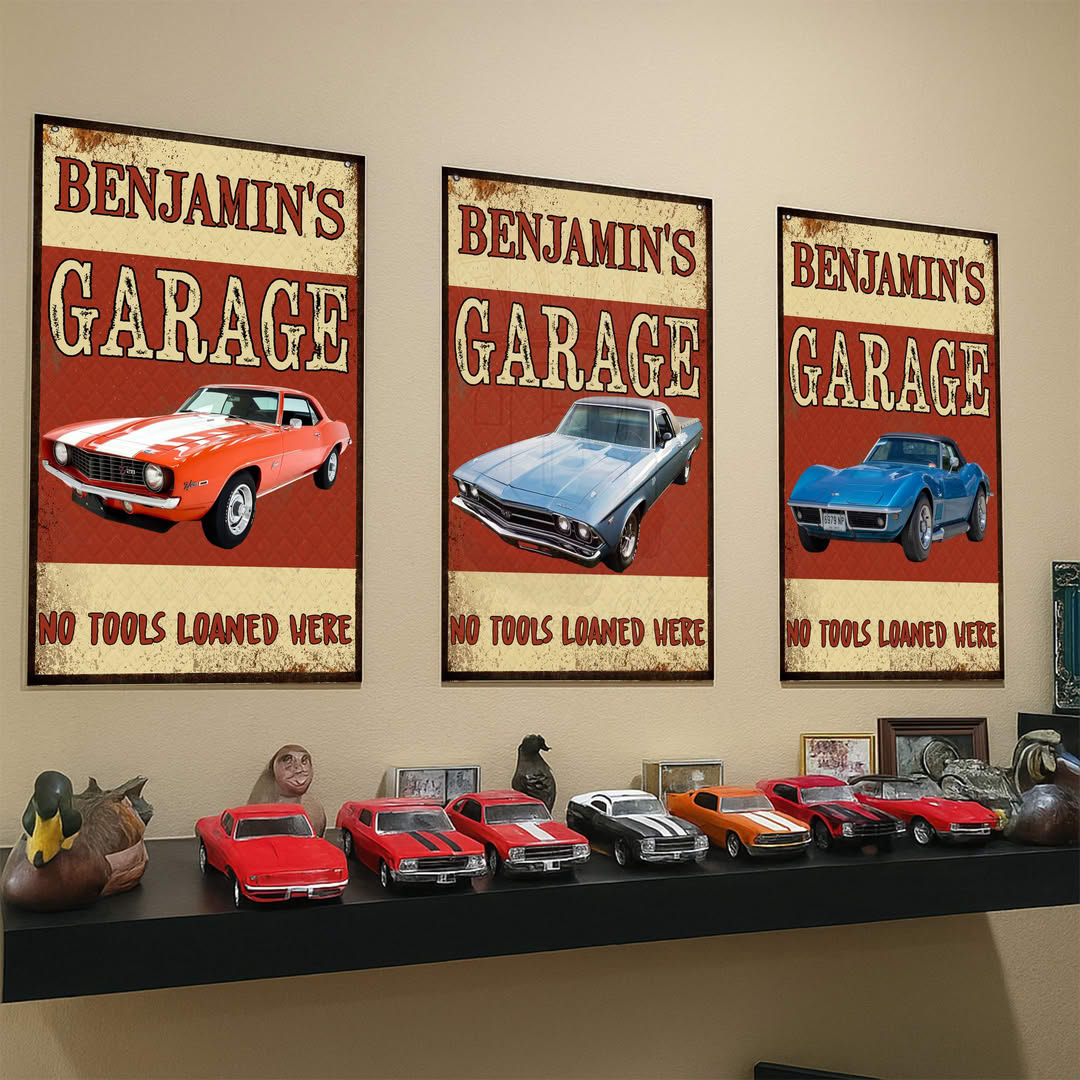 No Tools Loaned Here - Personalized Custom Car Metal Sign