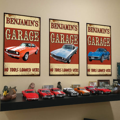 No Tools Loaned Here - Personalized Custom Car Metal Sign