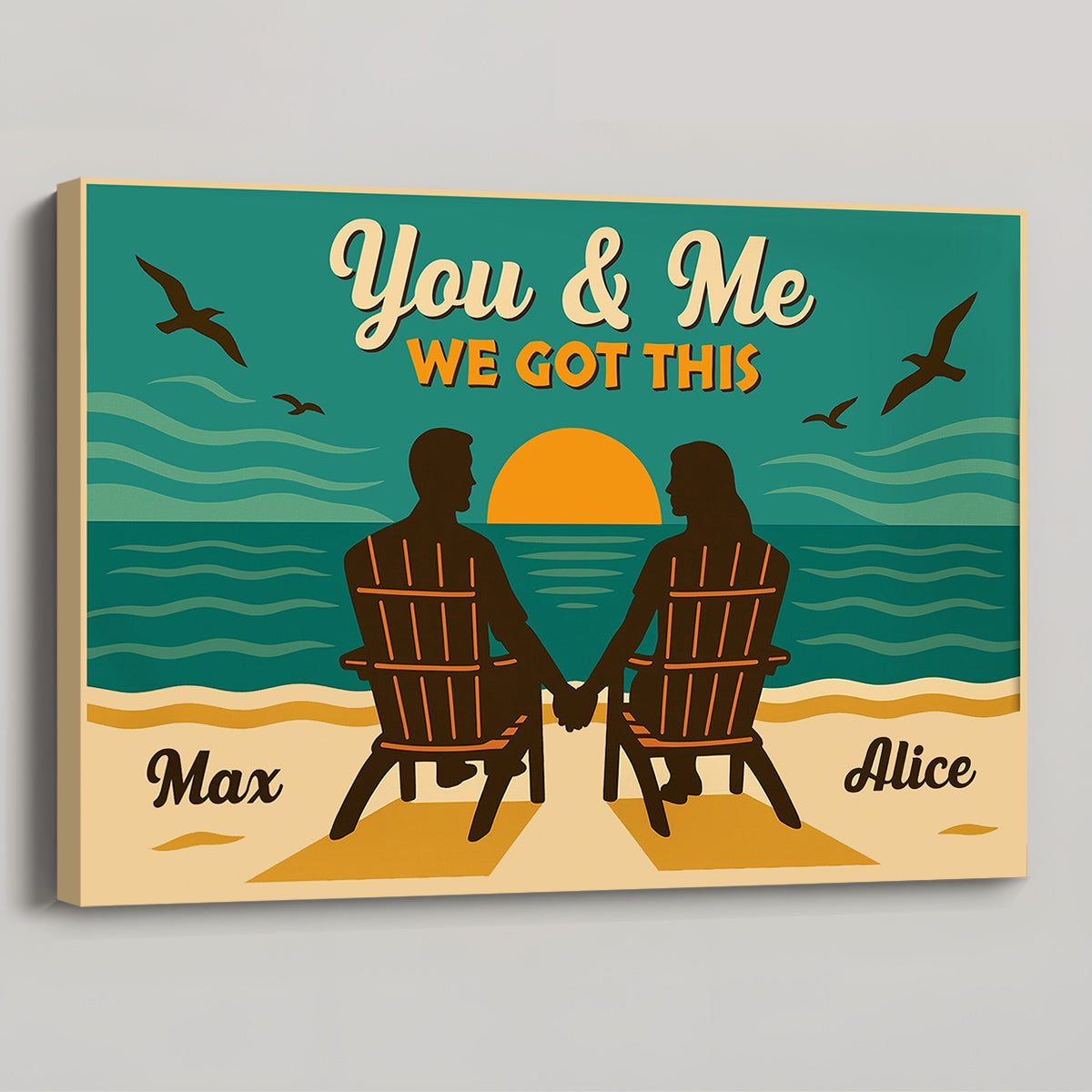 You & Me We Got This - Personalized Custom Canvas / Poster