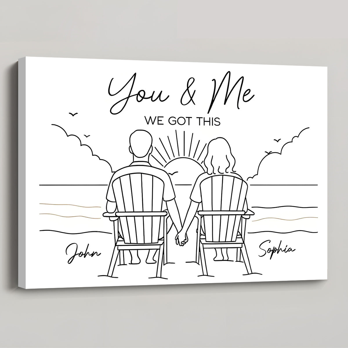 You & Me We Got This - Personalized Custom Canvas / Poster