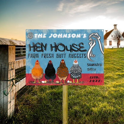 Chicken Hen House - Personalized Customized Classic Metal Signs