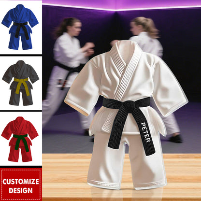 Personalized Black Belt Acrylic Plaque - Custom Jiu-Jitsu & Karate Gift