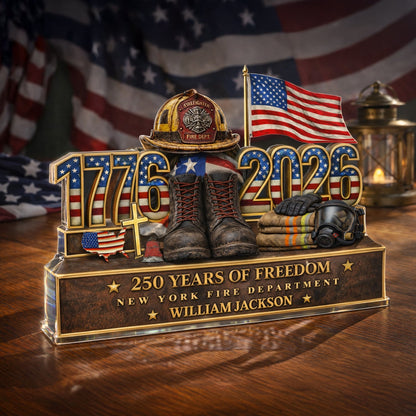 250 Years Of Freedom 1776–2026 - Personalized Acrylic Block Plaque