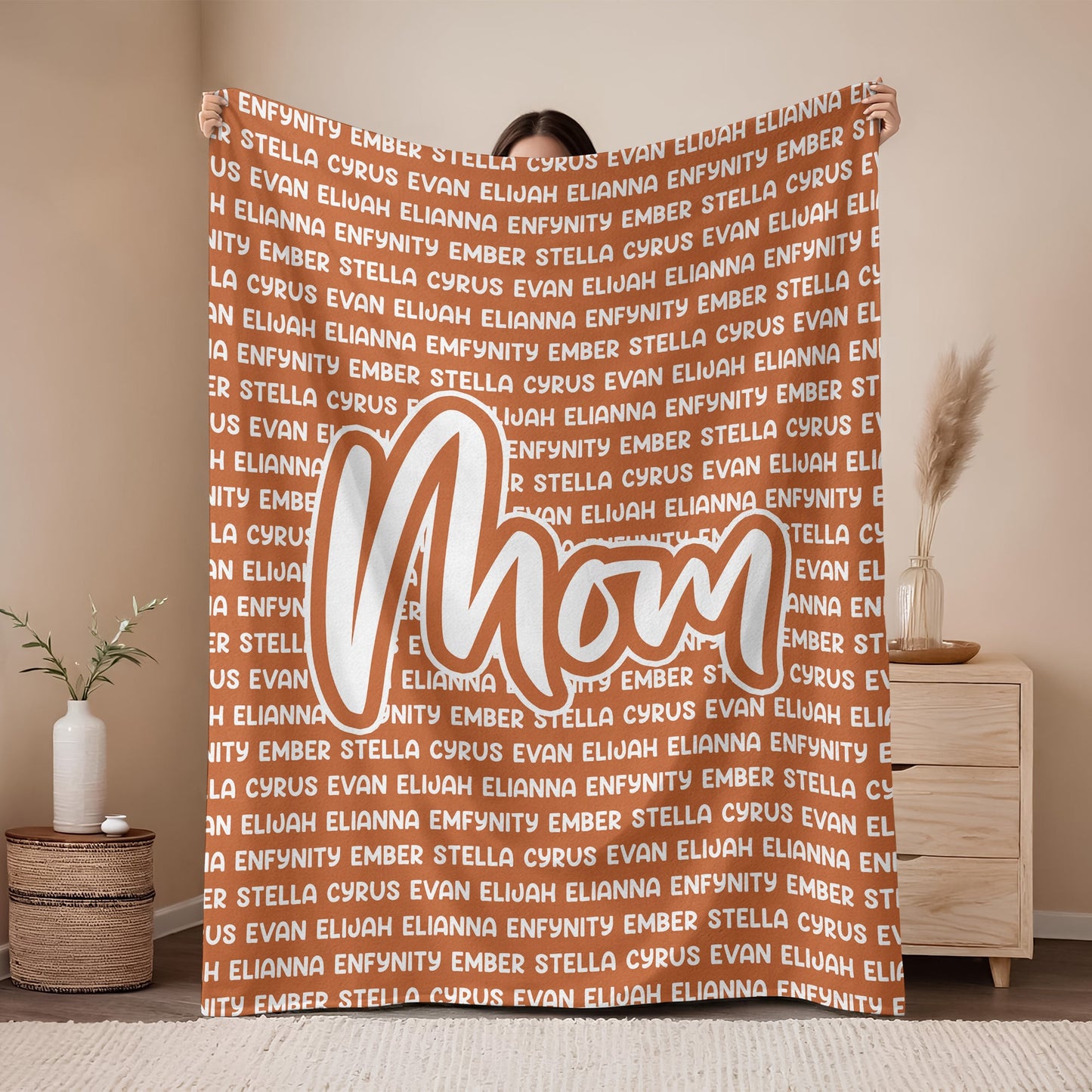 Personalized Mamaw Blanket with Names - Heartfelt Mother's Day Gift