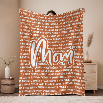 Personalized Mamaw Blanket with Names - Heartfelt Mother's Day Gift