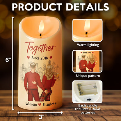 Couple Romantic Quotes - Personalized Candle LED Light