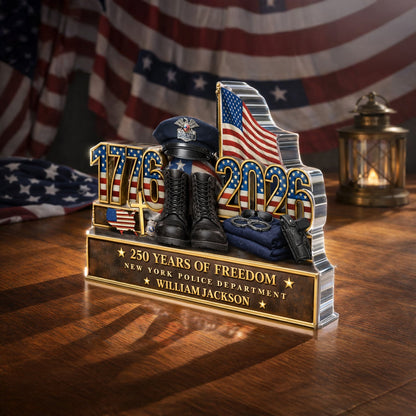 Personalized Acrylic Block Plaque - 250 Years Of Freedom 1776–2026