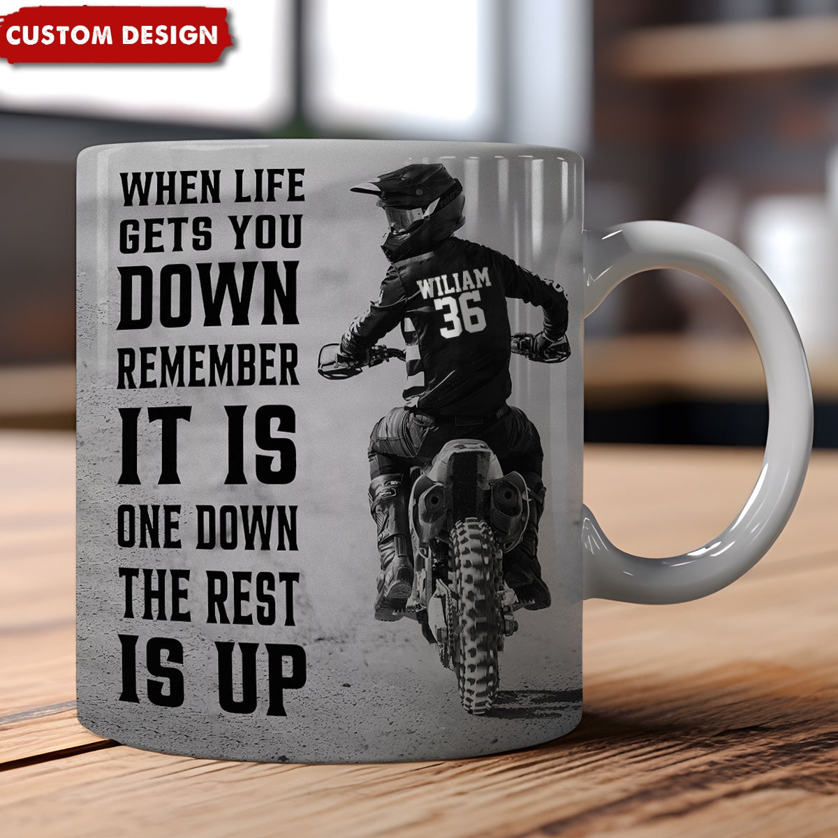 Personalized Motocross Mug - Gift For Racing Lovers