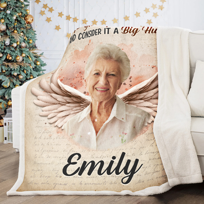 Custom Photo When You Miss Me - Customized Personalized Blanket