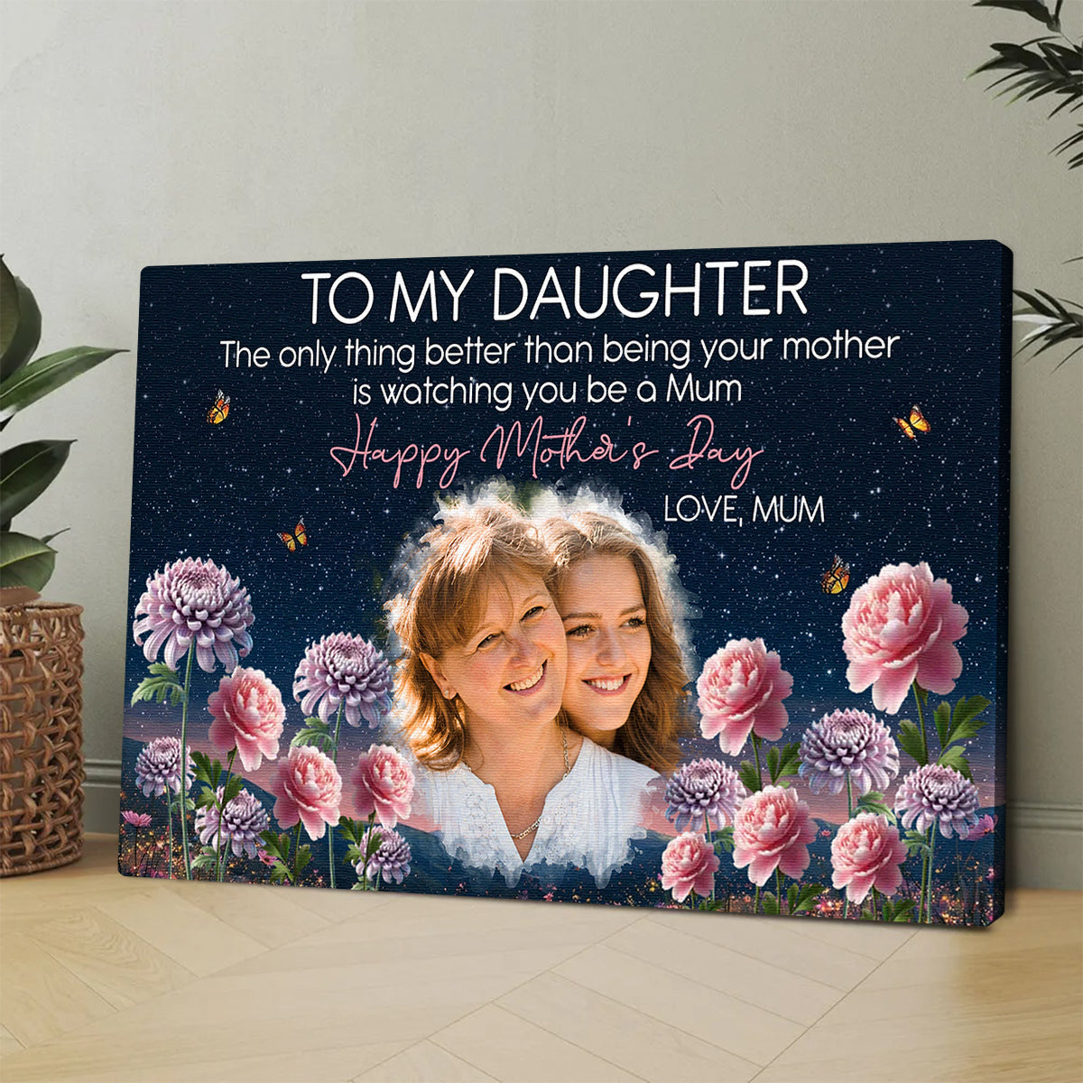 The Only Thing Better Than Being Your Mother - Personalized Custom Photo Canvas / Poster