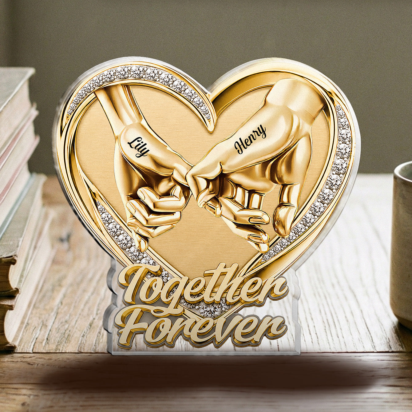 Plaque gift-ready design for Couples