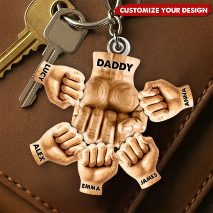 Best Dad Ever - Personalized Acrylic Keychain