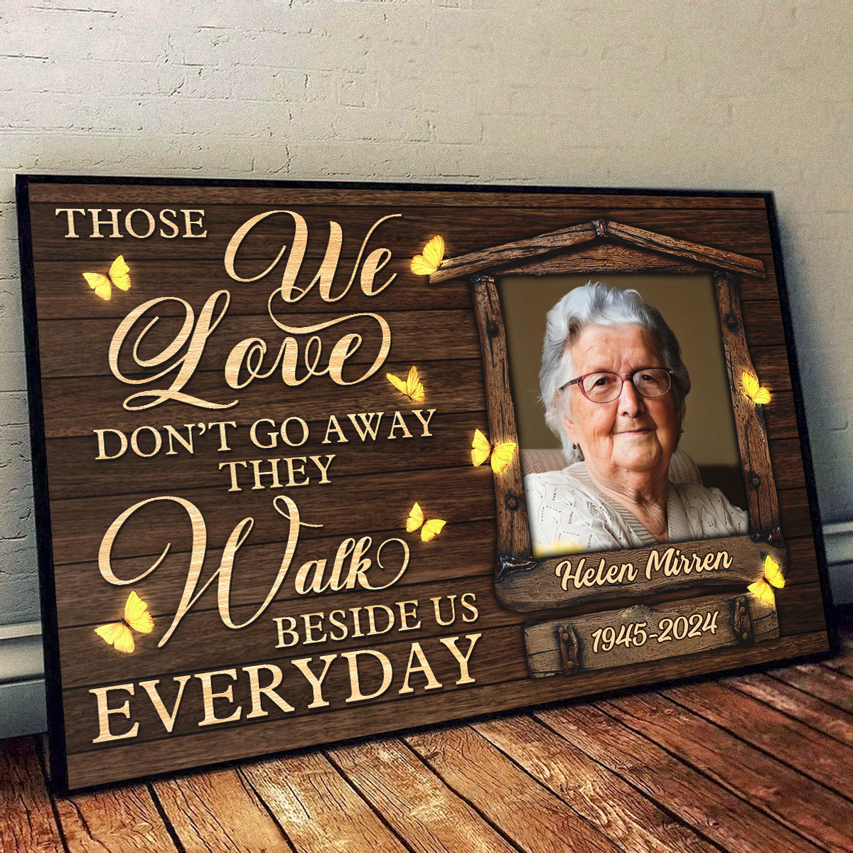 My Mind Still Talks To You - Personalized Customized Photo Memorial Canvas / Poster