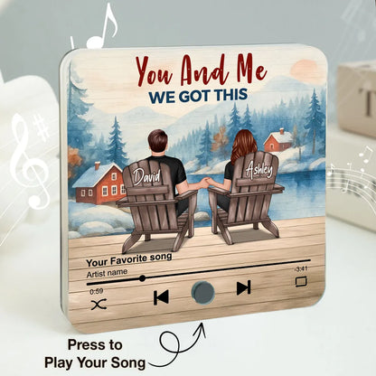 And So Together - Personalized Music Fridge Magnet
