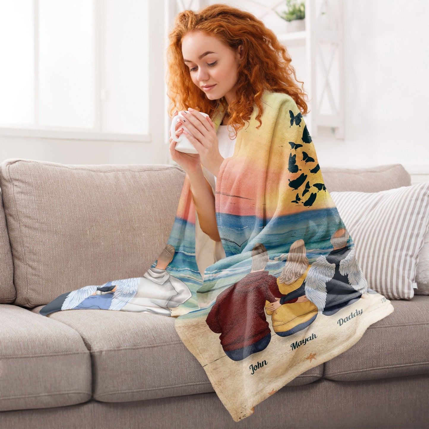 Until We Meet Again - Personalized Custom Memorial Blanket